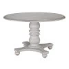 Francis Round Table - Dover White Antique Brass -Professional Furniture And Kitchen Supplies Store U178657