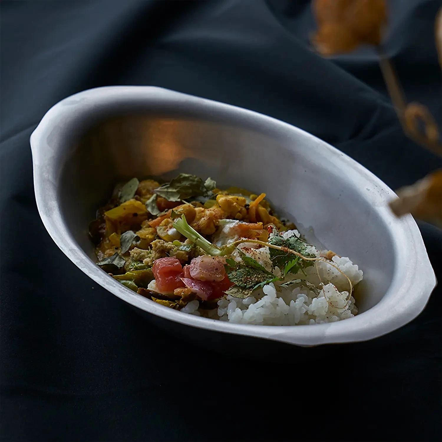 VINTAGE INOX Stainless Steel Small Curry Plate 5 VINTAGE INOX Stainless Steel Small Curry Plate - Image 3