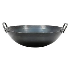 Yamada Hammered Iron Double-Handle Deep Wok (1.2mm Thickness) -Professional Furniture And Kitchen Supplies Store YamadaHammeredIronDouble HandleDeepWok 1.2mmThickness 3