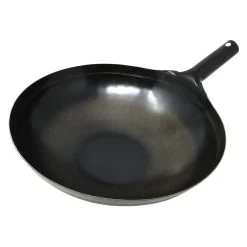 Yamada Hammered Iron Round Bottom Wok (1.6mm Thickness)