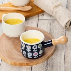 Yutaka Horo Plune Enameled Petit Milk Pan Candy Flower -Professional Furniture And Kitchen Supplies Store YutakaHoroPluneEnameledPetitMilkPanCandyFlower 5