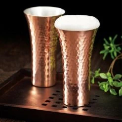 Asahi Copper Beer Glass 380ml -Professional Furniture And Kitchen Supplies Store asahi copper beer glass 380ml copper drinkware 25351545167