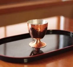 Asahi Copper Double-Wall Cold Sake Goblet 58ml -Professional Furniture And Kitchen Supplies Store asahi copper double wall cold sake goblet 58ml copper drinkware 25245532431
