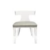 Worlds Away Duke Klismos Dining Chair With Grey Shagreen Cushion - Acrylic -Professional Furniture And Kitchen Supplies Store duke gry 93264.1538509340
