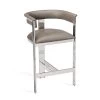 Interlude Home Darcy Counter Stool In Grey/ Nickel 2 Interlude Home Darcy Counter Stool In Grey/ Nickel -Professional Furniture And Kitchen Supplies Store interlude home darcy counter stool in grey nickel 148105 5400599855148