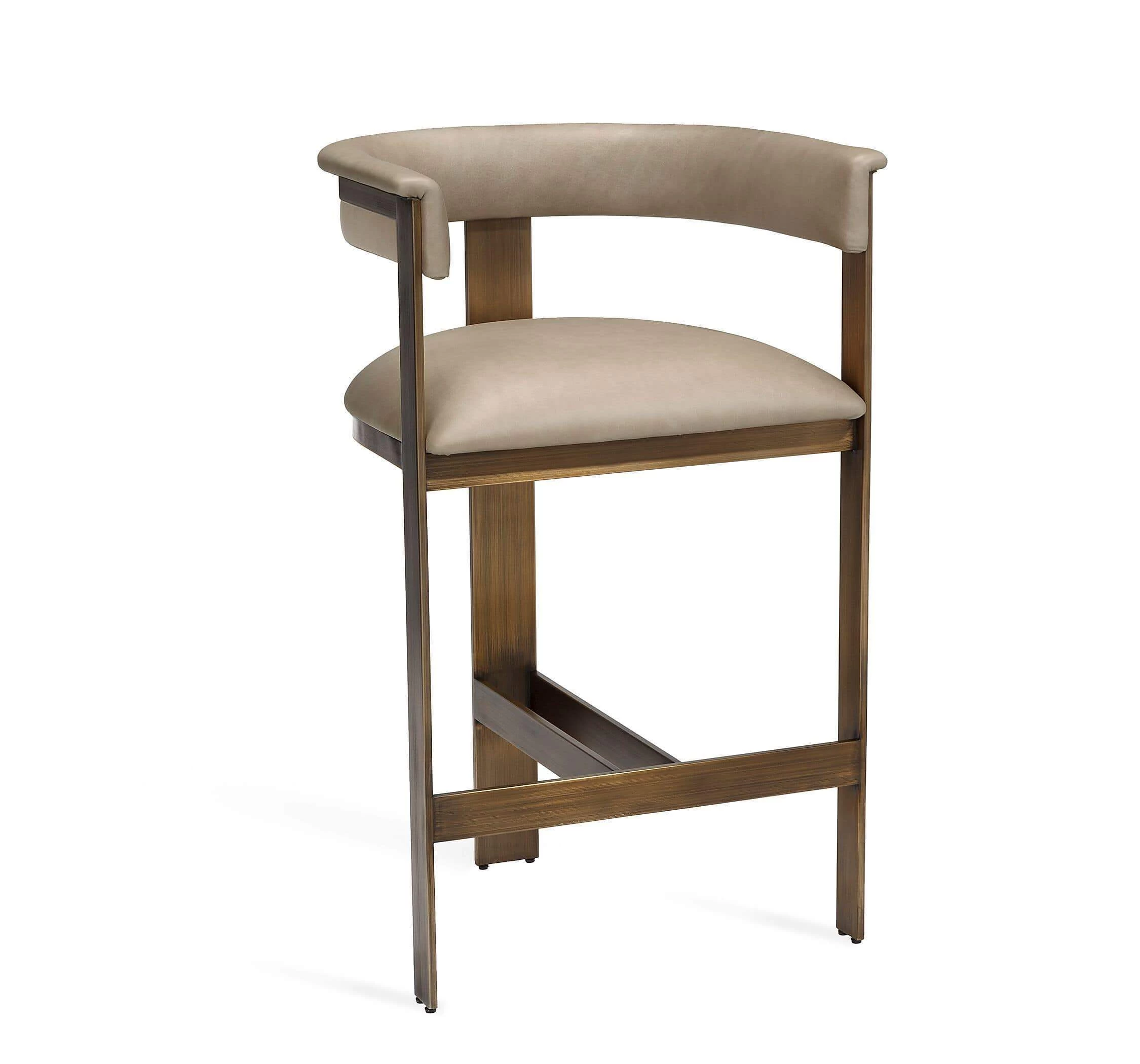 Interlude Home Darcy Counter Stool In Taupe 3 Interlude Home Darcy Counter Stool In Taupe