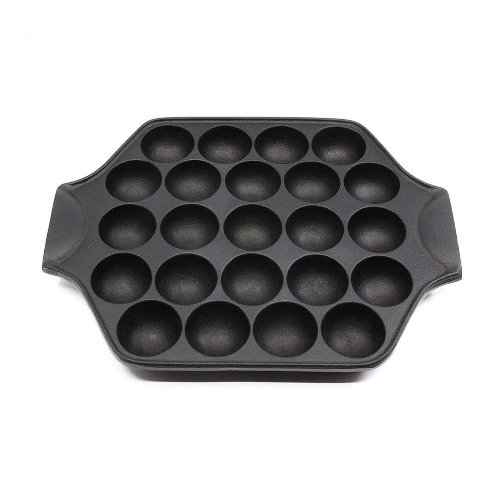 Iwachu Nambu Cast Iron 23-Ball Takoyaki Pan 5 Iwachu Nambu Cast Iron 23-Ball Takoyaki Pan - Image 3