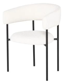 Nuevo Cassia Dining Chair - Buttermilk Boucle -Professional Furniture And Kitchen Supplies Store nuevo cassia dining chair buttermilk boucle hgsn154 dining chair 20438773956758