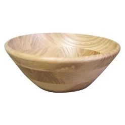 Kijihiki White Ash Salad Bowl With Round Edge
