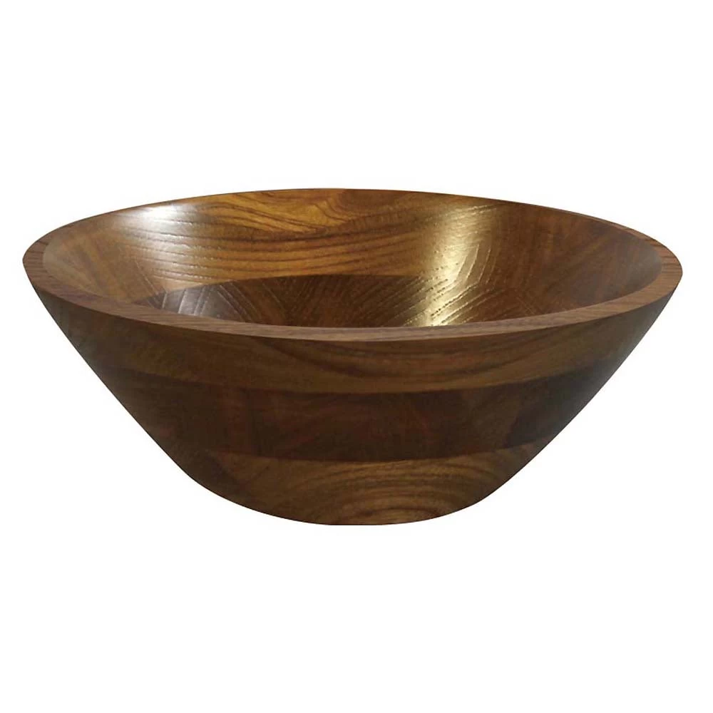 Kijihiki Zelkova Salad Bowl With Flat Edge 3 Kijihiki Zelkova Salad Bowl With Flat Edge