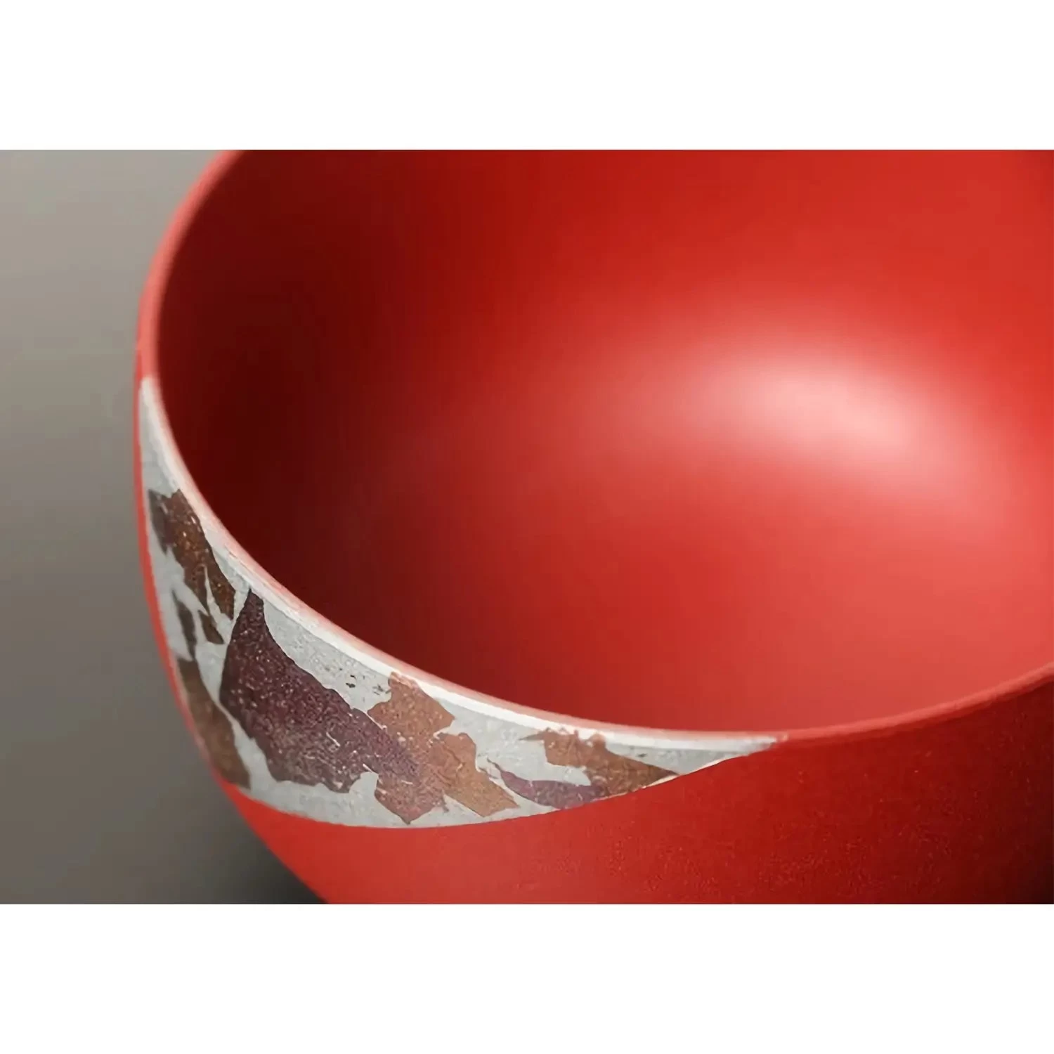 Echizen Shikki Synthetic Resin Couple Soup Bowls Haku Metal Leaf 5 Echizen Shikki Synthetic Resin Couple Soup Bowls Haku Metal Leaf - Image 3