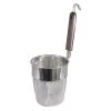 Fujiboshi Stainless Steel Deep Udon Noodle Strainer Flat Base With Wooden Handle -Professional Furniture And Kitchen Supplies Store FujiboshiStainlessSteelDeepUdonNoodleStrainerFlatBasewithWoodenHandle
