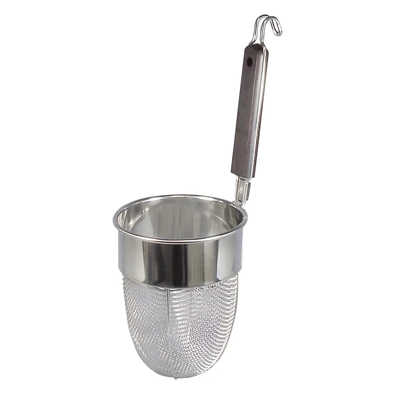 Fujiboshi Stainless Steel Deep Udon Tebo Noodle Strainer Round Base With Wooden Handle 3 Fujiboshi Stainless Steel Deep Udon Tebo Noodle Strainer Round Base With Wooden Handle