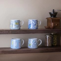 HAREKUTANI Porcelain Butterfly Mug -Professional Furniture And Kitchen Supplies Store HAREKUTANIPorcelainButterflyMug 2 13407f55 0f56 4d3a 9550 ba7b458d85ea