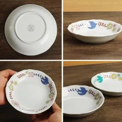 HAREKUTANI Porcelain Flower Bird Bowl -Professional Furniture And Kitchen Supplies Store HAREKUTANIPorcelainFlowerBirdBowl 3