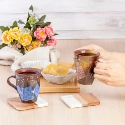 Kutani Ware Porcelain Paired Gold And Silver Flakes Mugs Gindami -Professional Furniture And Kitchen Supplies Store KutaniWarePorcelainPairedGoldandSilverFlakesMugsGindamiK7 944 3