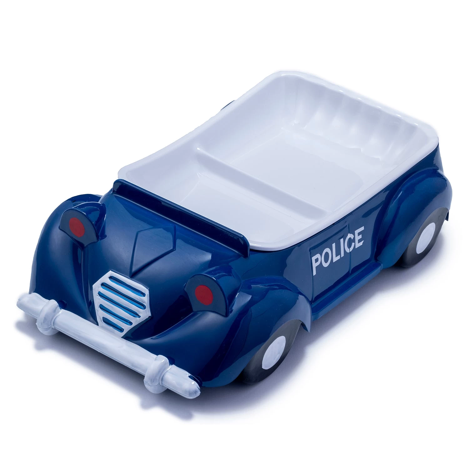 Niimi Melamine 3D Police Car Hand-Painted Kids Plate 3 Niimi Melamine 3D Police Car Hand-Painted Kids Plate