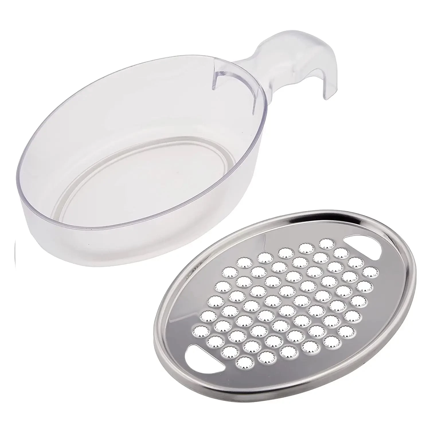 Shimomura Stainless Steel Grater With Container 4 Shimomura Stainless Steel Grater With Container - Image 2