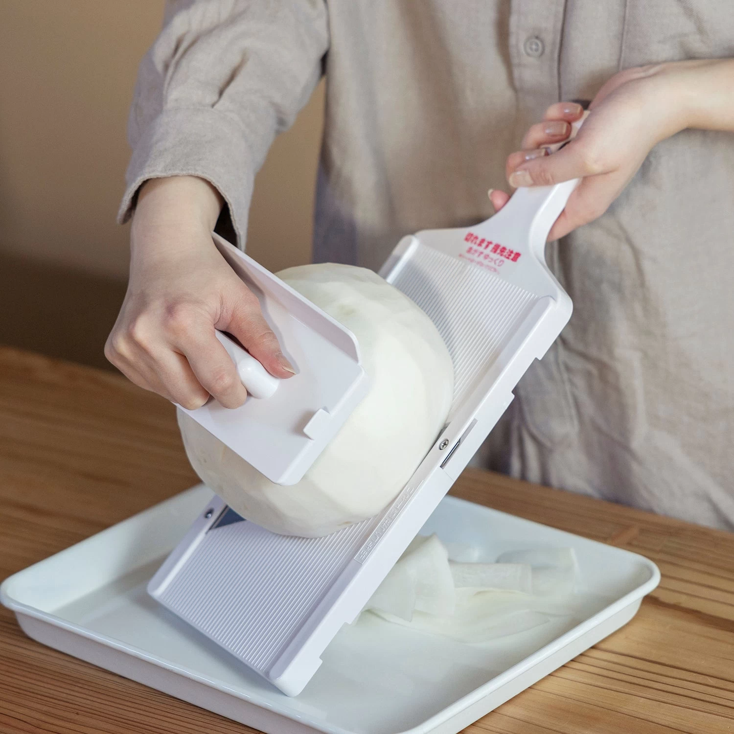 Shimomura Stainless Steel Wide Vegetable Slicer 4 Shimomura Stainless Steel Wide Vegetable Slicer - Image 2