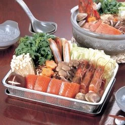 Three Snow Stainless Steel Rectangle Deep Mesh Colander (6.5 Mesh) 7 Three Snow Stainless Steel Rectangle Deep Mesh Colander (6.5 Mesh) -Professional Furniture And Kitchen Supplies Store Shin EtsuStainlessSteelRectangleDeepMeshColander 6.5Mesh 3