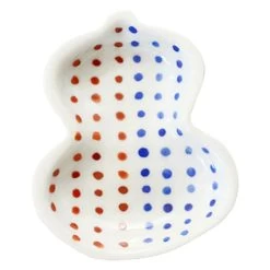 Soukyu Porcelain Lucky Charm Mamezara Plate Gourd