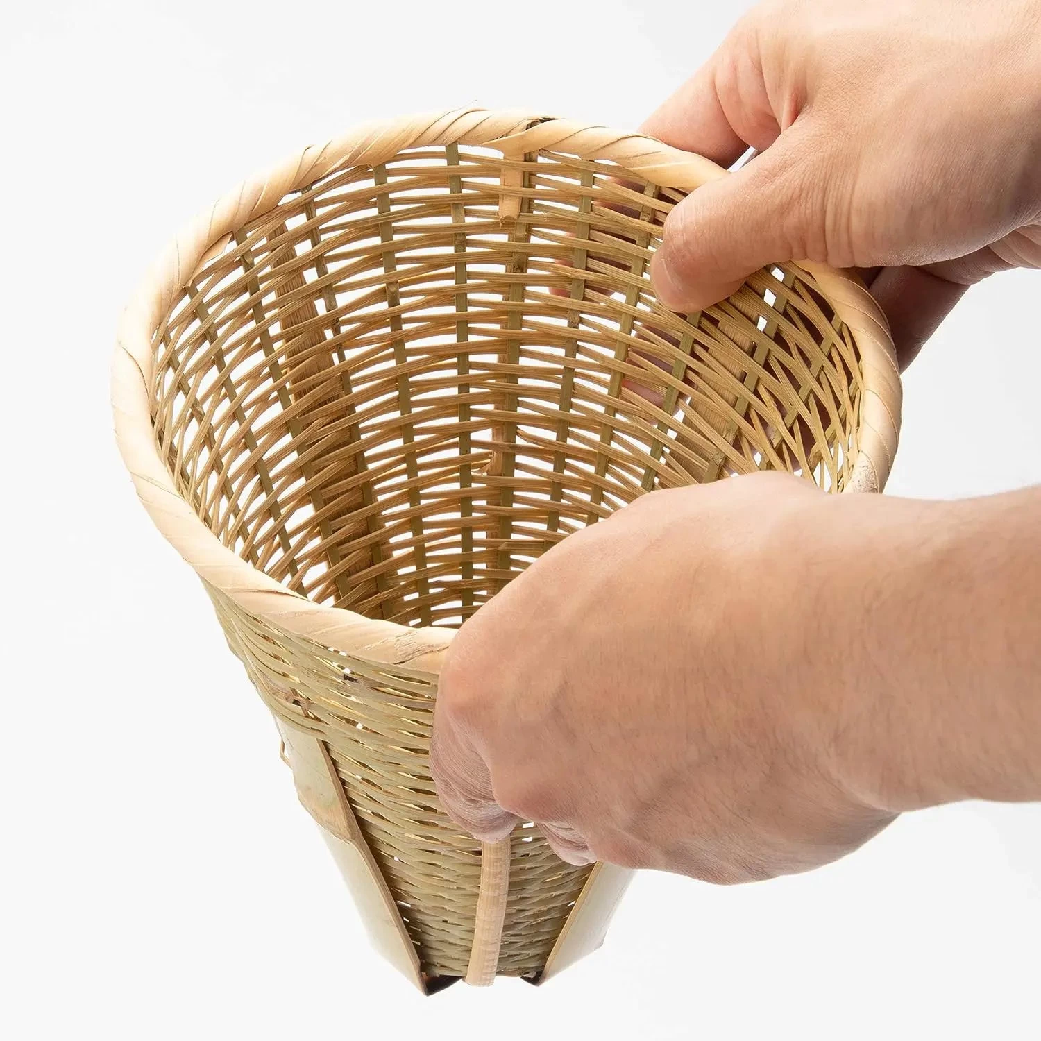 TKG Bamboo Tebo Noodle Strainer Without Handle 4 TKG Bamboo Tebo Noodle Strainer Without Handle - Image 2