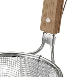 Three Snow Stainless Steel Ramen Tebo Noodle Strainer Flat Base With Wooden Handle -Professional Furniture And Kitchen Supplies Store ThreeSnowStainlessSteelRamenTeboNoodleStrainerFlatBasewithWoodenHandle 3