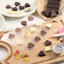 TIGERCROWN PET Resin Curvy Heart Chocolate Mold -Professional Furniture And Kitchen Supplies Store TigercrownPETResinCurvyHeartChocolateMold 6