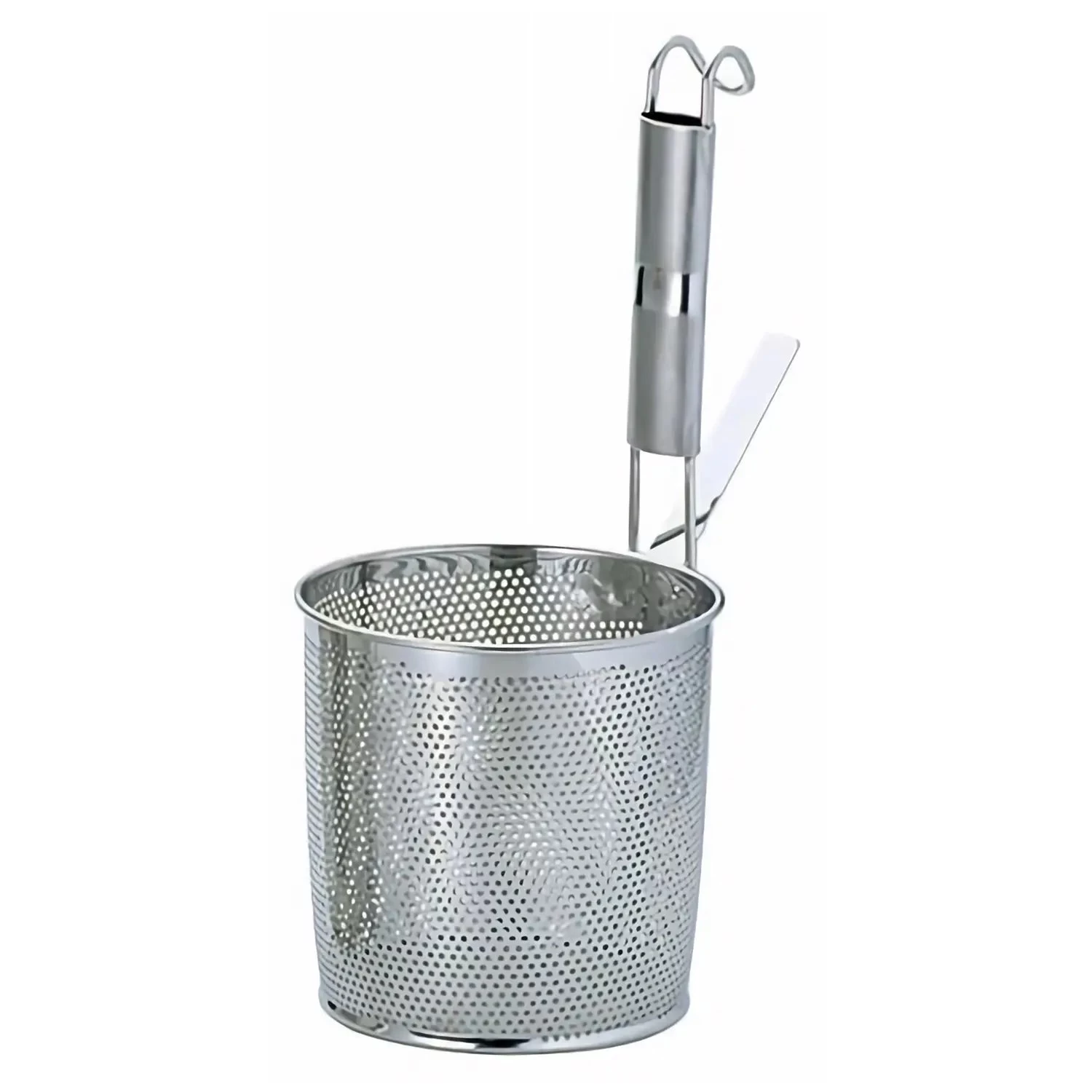 YUKIWA Eco Clean Stainless Steel Perforated Tebo Noodle Strainer Flat Base With Metal Handle 3 YUKIWA Eco Clean Stainless Steel Perforated Tebo Noodle Strainer Flat Base With Metal Handle