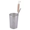 YUKIWA Stainless Steel Perforated Deep Tebo Noodle Strainer Flat Base With Wooden Handle -Professional Furniture And Kitchen Supplies Store YUKIWAStainlessSteelPerforatedDeepTeboNoodleStrainerFlatBasewithWoodenHandle