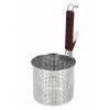 YUKIWA Stainless Steel Perforated Tebo Noodle Strainer Flat Base With Silicone Handle