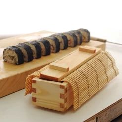 Yamacoh Hinoki Cypress Wooden Roll Sushi Mold -Professional Furniture And Kitchen Supplies Store YamacohHinokiWoodSushiMakiRollMoldKit 2