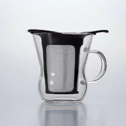 Hario Heat Resistant Glass Mug With Infuser 200ml -Professional Furniture And Kitchen Supplies Store hario heat resistant glass mug with infuser 200ml 2 colours infuser mugs 28958857359