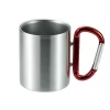Takeda Stainless Steel Double-Wall Insulated Mug With Karabiner Handle 240ml -Professional Furniture And Kitchen Supplies Store takeda stainless steel double wall insulated mug with karabiner handle 240ml 5 colours red mugs 27376631759