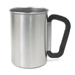 Takeda Stainless Steel Mug With Plastic Karabiner Handle